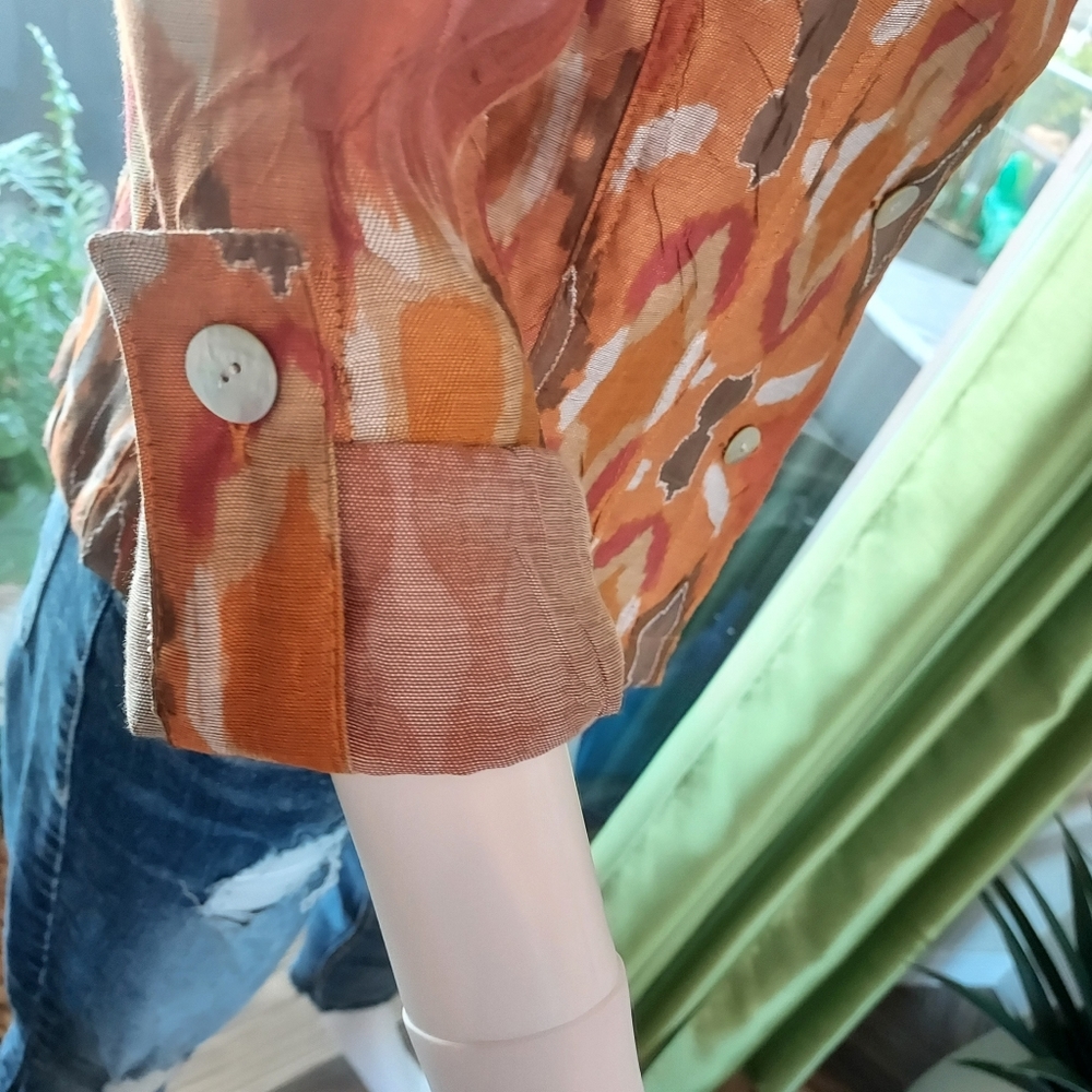 Ruby Rd. Rayon/Poly/Linen Blend Jacket In A Crink… - image 6